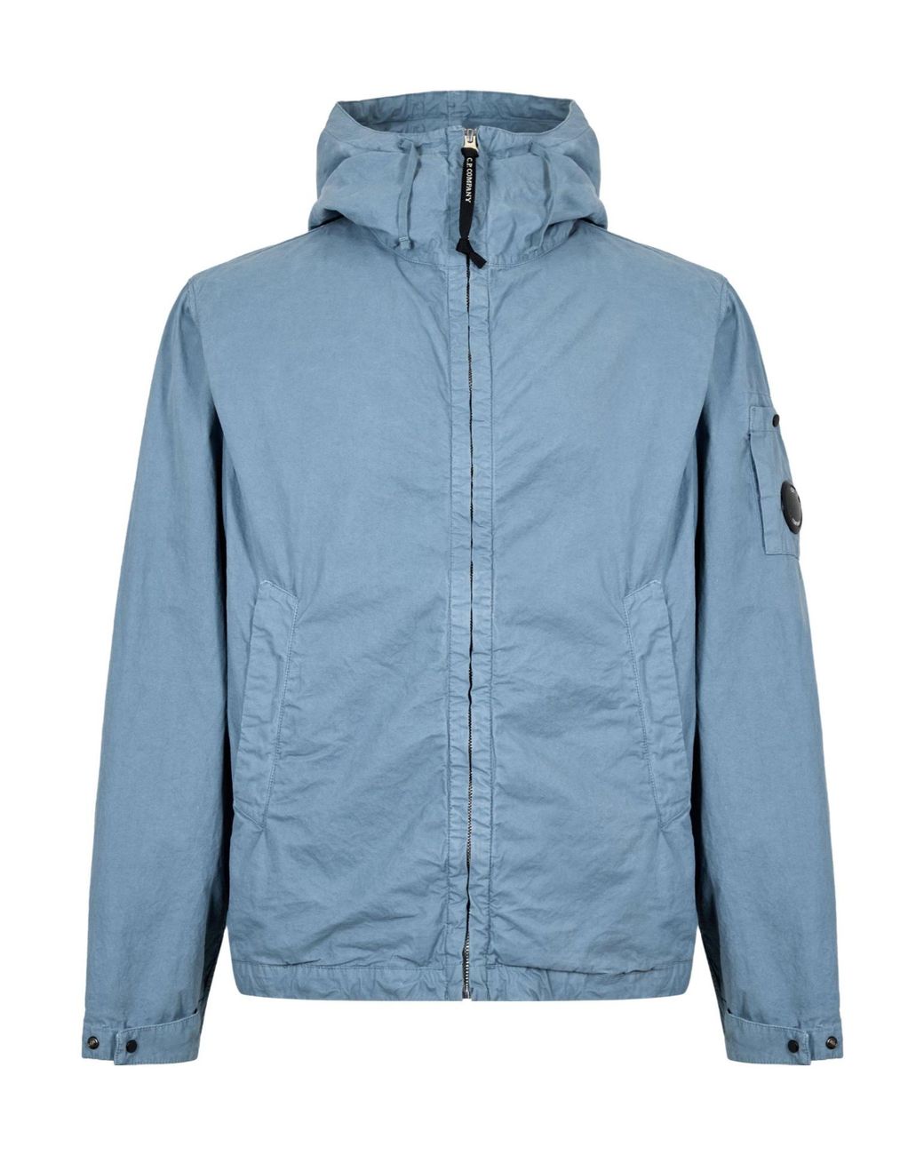 C P Company Blue Hooded Jacket for men