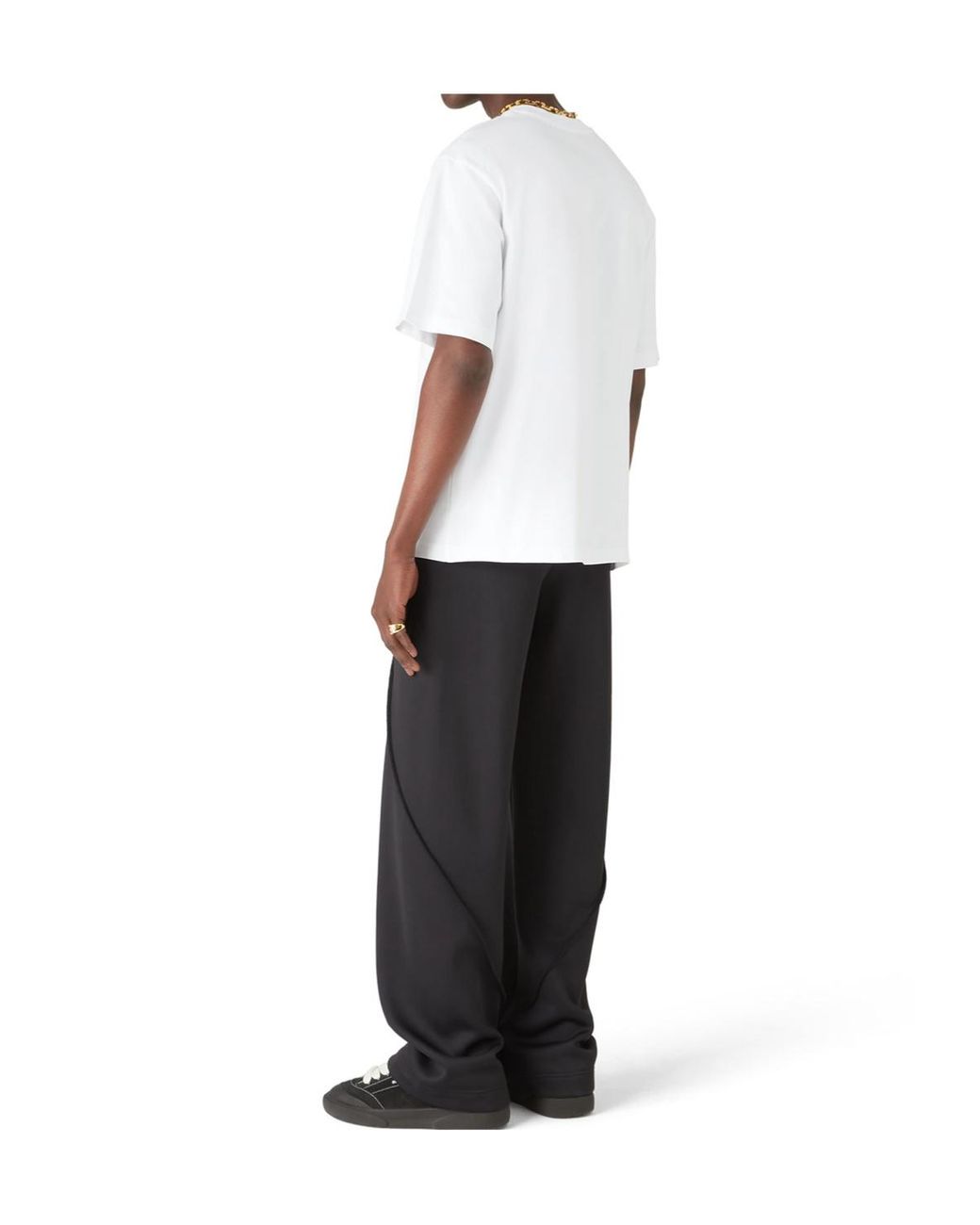 Casablanca Black Oversized Panelled Sweatpants for men