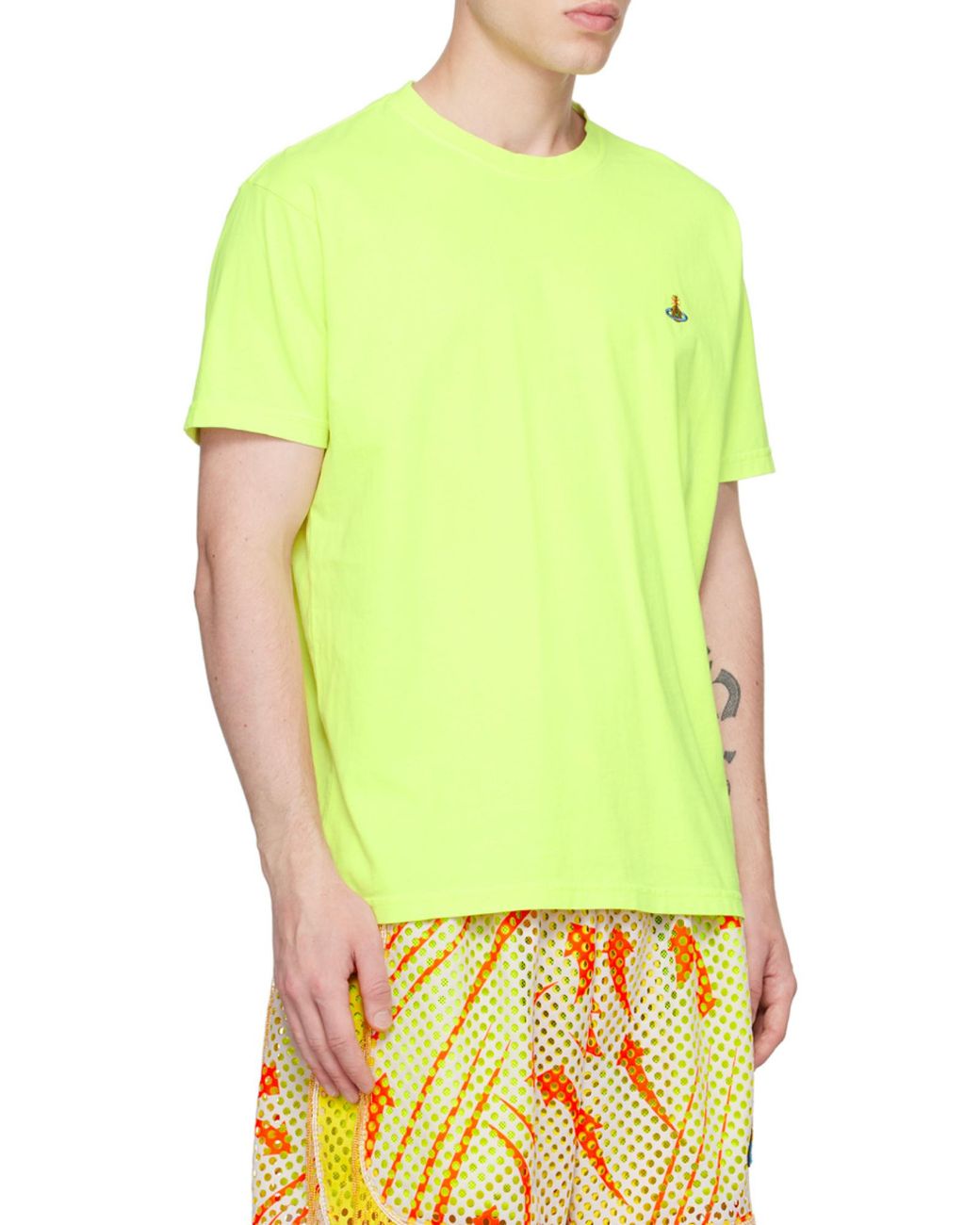 Vivienne Westwood Green Orb Embroidered Crewneck T-Shirt