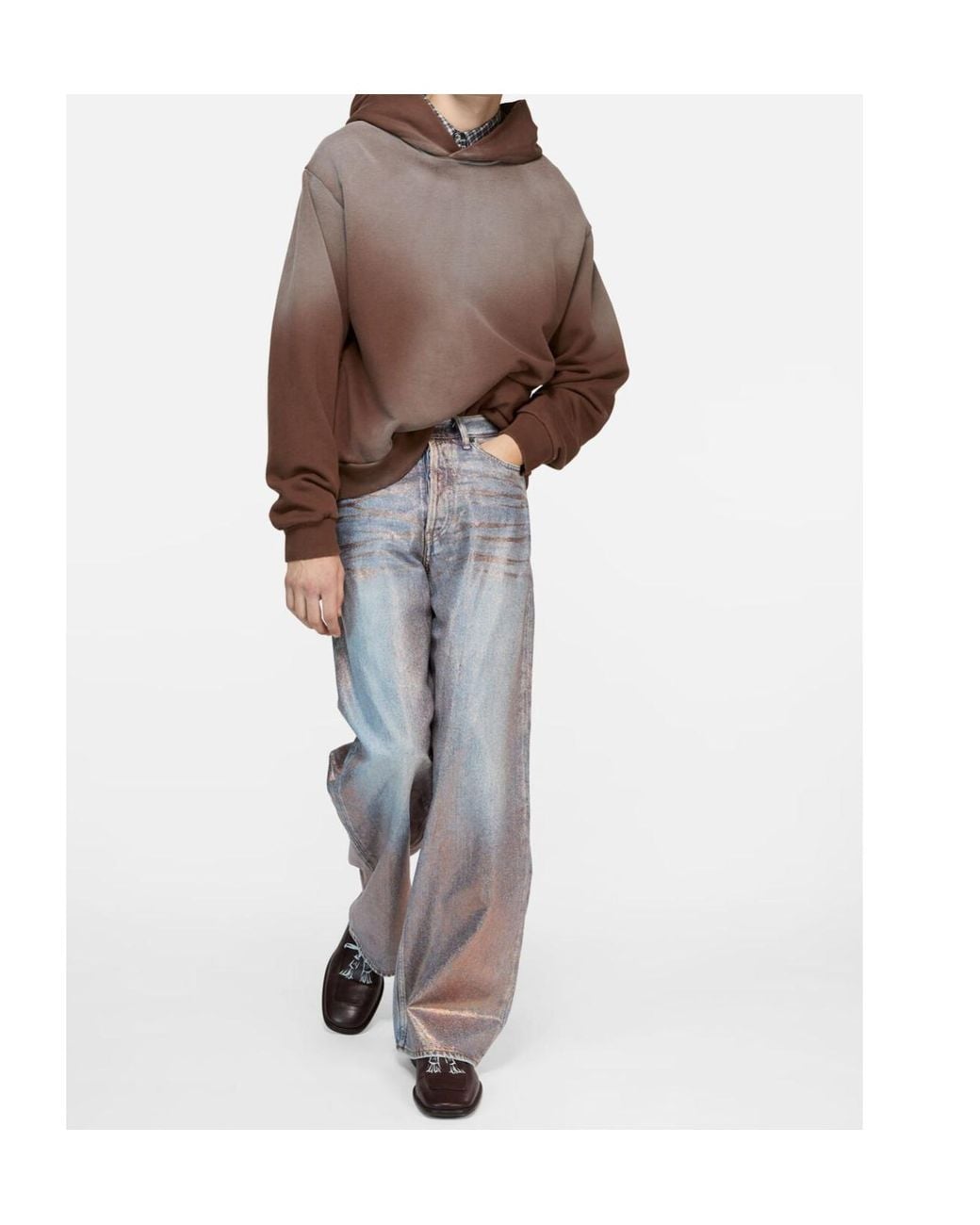 Acne Blue 1981 Loose Glitter Jeans for men