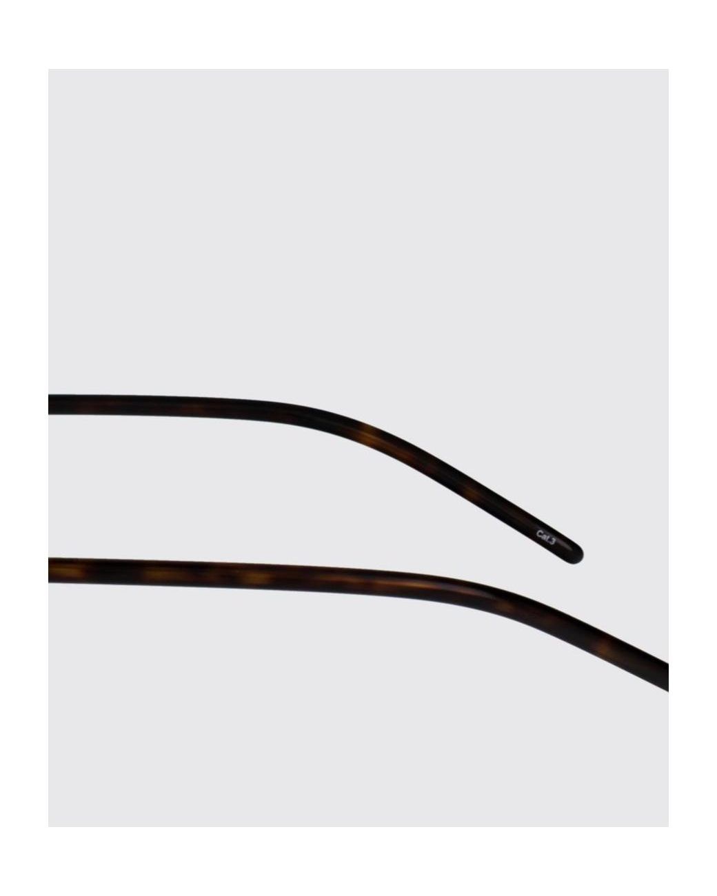 McQueen White Eyewear Oval Frame Sunglasses