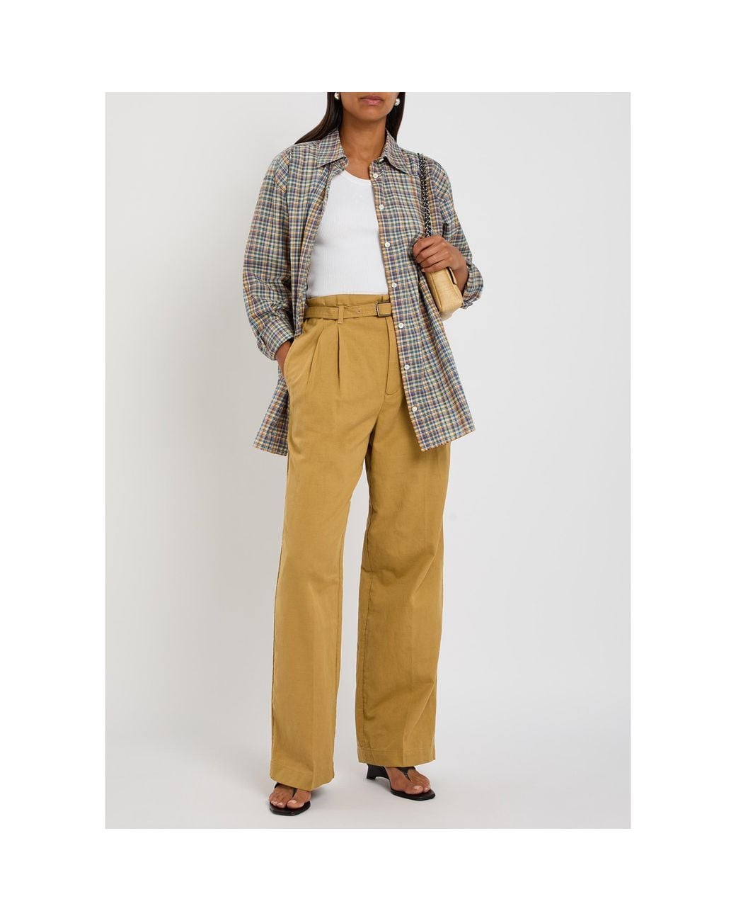 Polo Ralph Lauren Yellow High-Waist Straight-Leg Pants