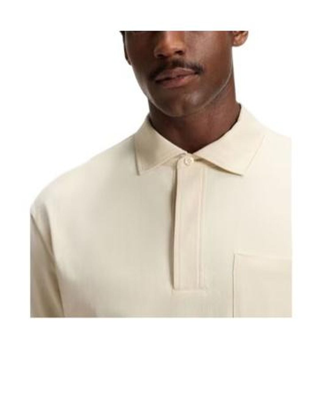 Boss White Solid-Color Short-Sleeve Top for men
