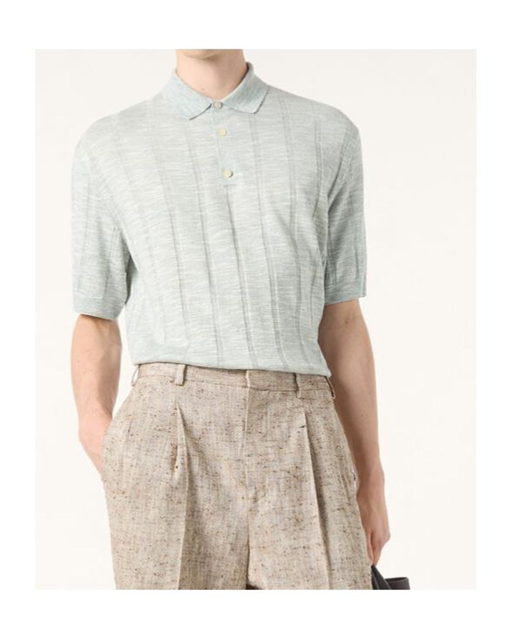 Loro Piana White Mayreau Polo Shirt for men