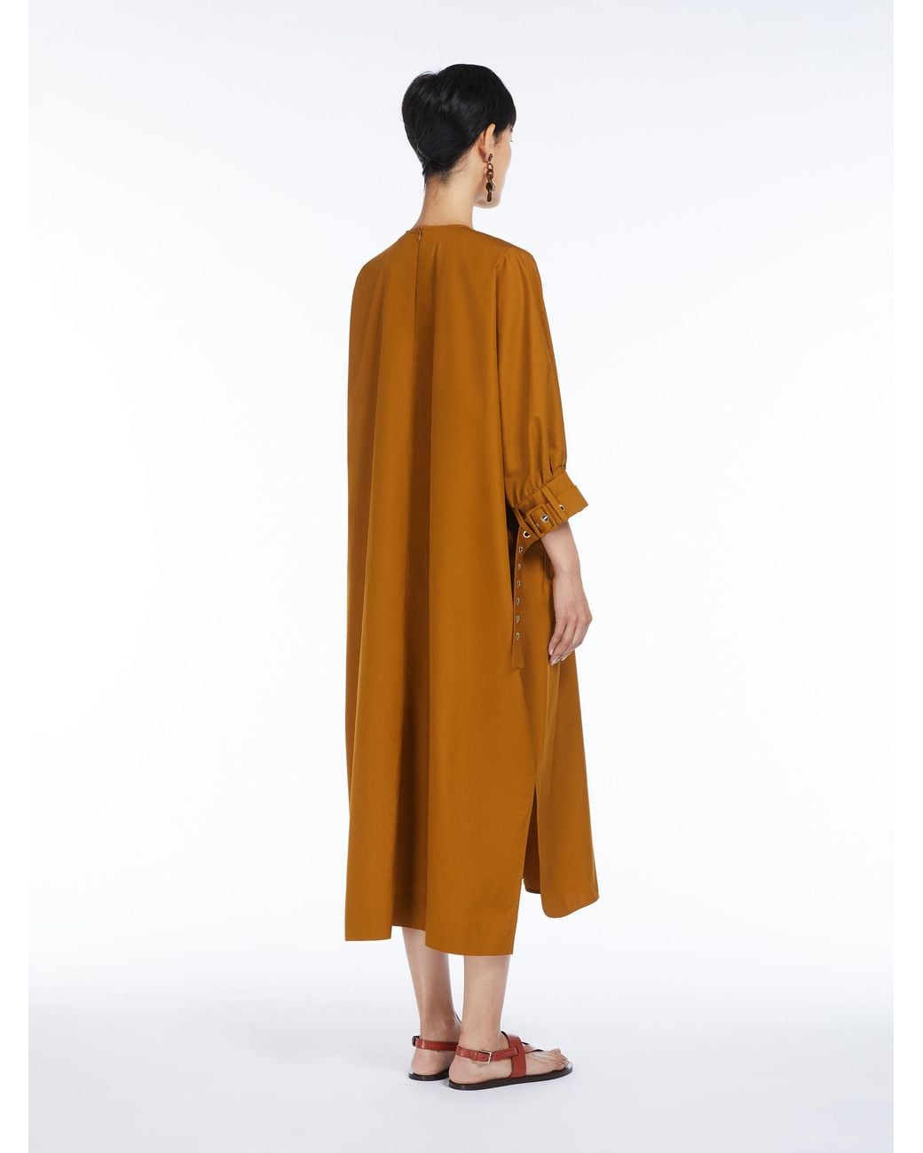 Max Mara Brown 'S Melodie Crewneck Dress