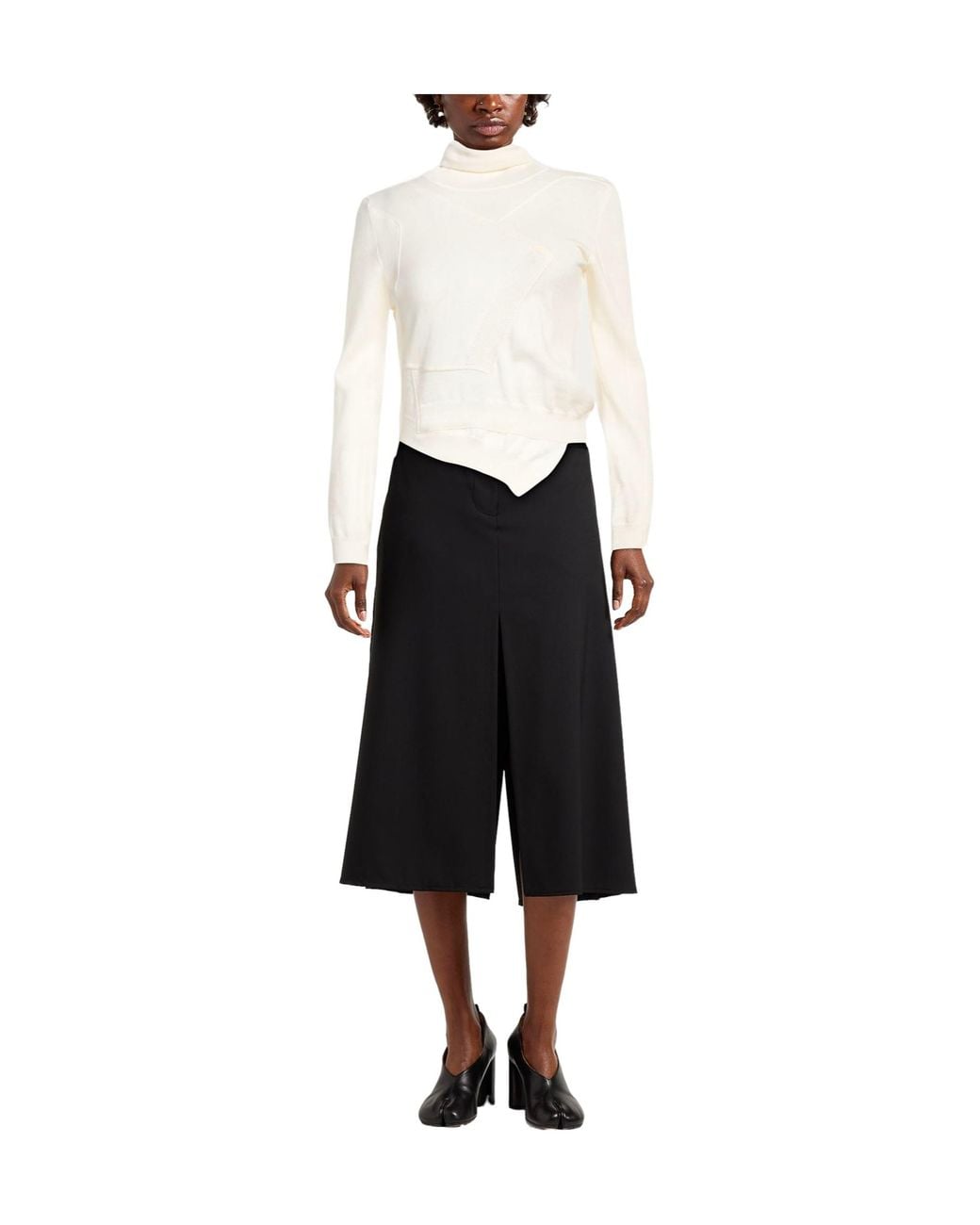 MM6 by Maison Margiela White Turtlenecks