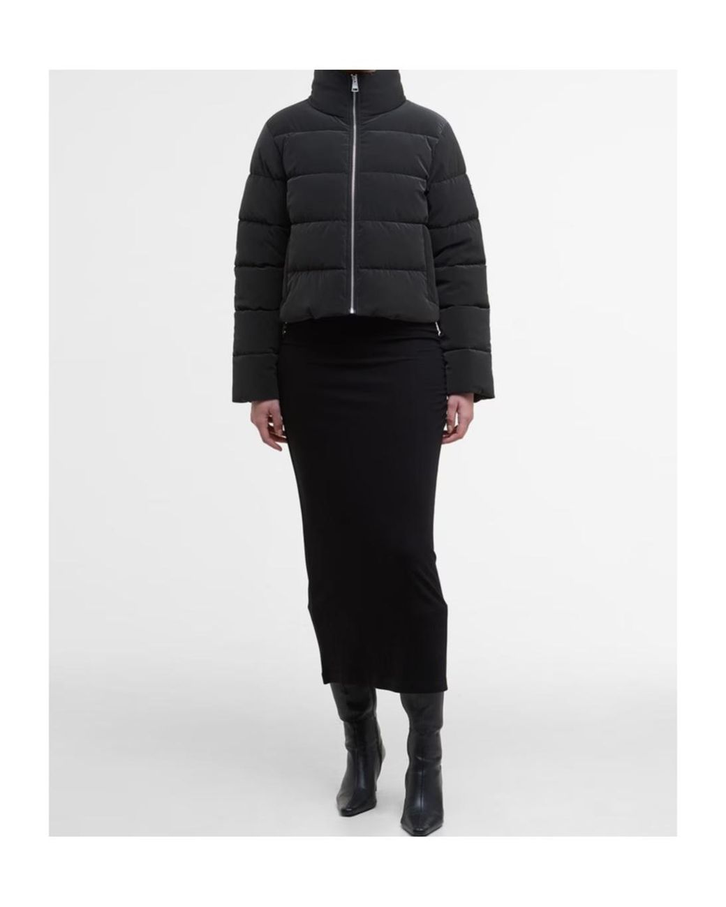Barbour Black Hudson Cotton Jacket