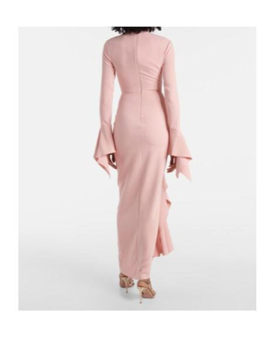 Solace London Pink Della Draped Gown