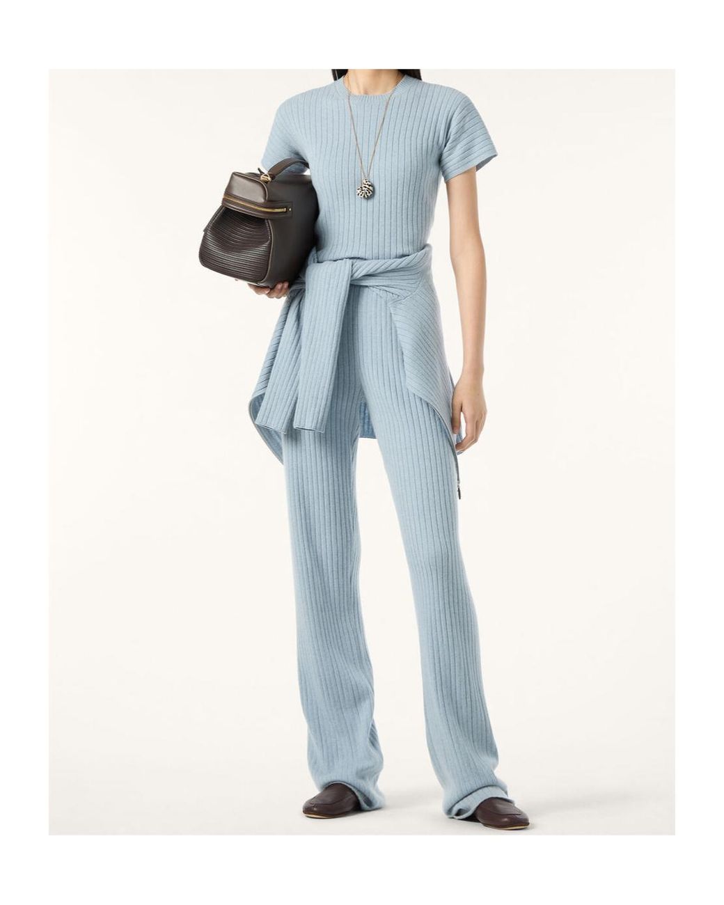Loro Piana Blue Coste Crewneck