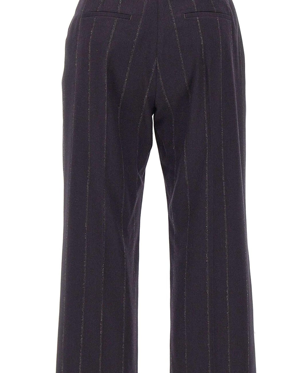 Eleventy Blue Pinstripe Straight-Leg Pants