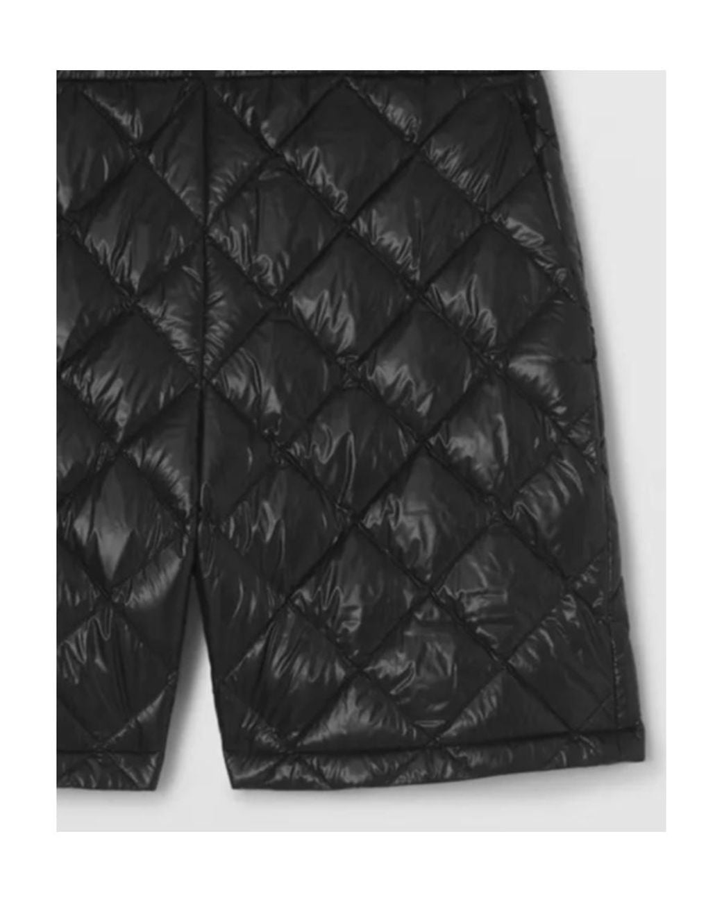 Burberry Black Rixson Diamond-Quilted Shorts for men