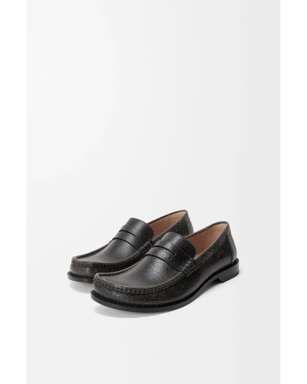 Loewe Black Penny Loafers for men