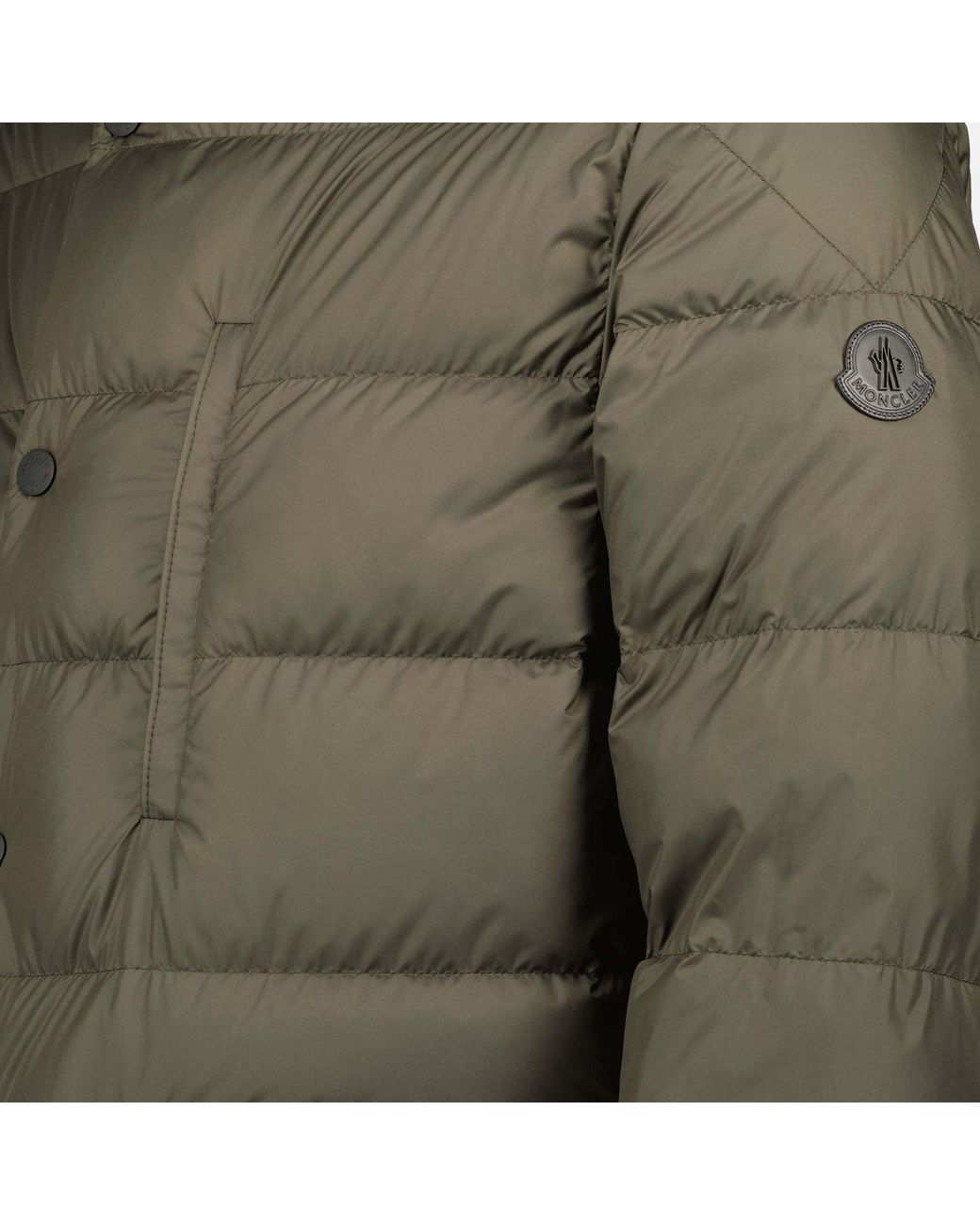 Moncler Green Ouille Reversible Short Padded Jacket for men