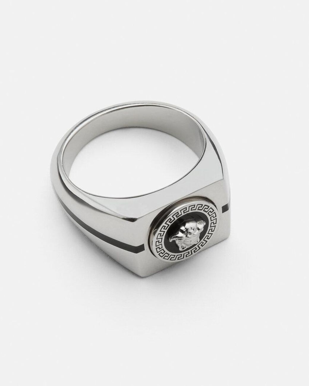 Versace White Icon Ring for men
