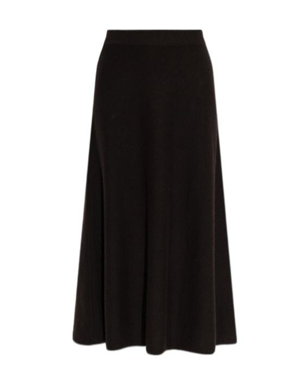 Lisa Yang Black Torie Knitted Midi Skirt