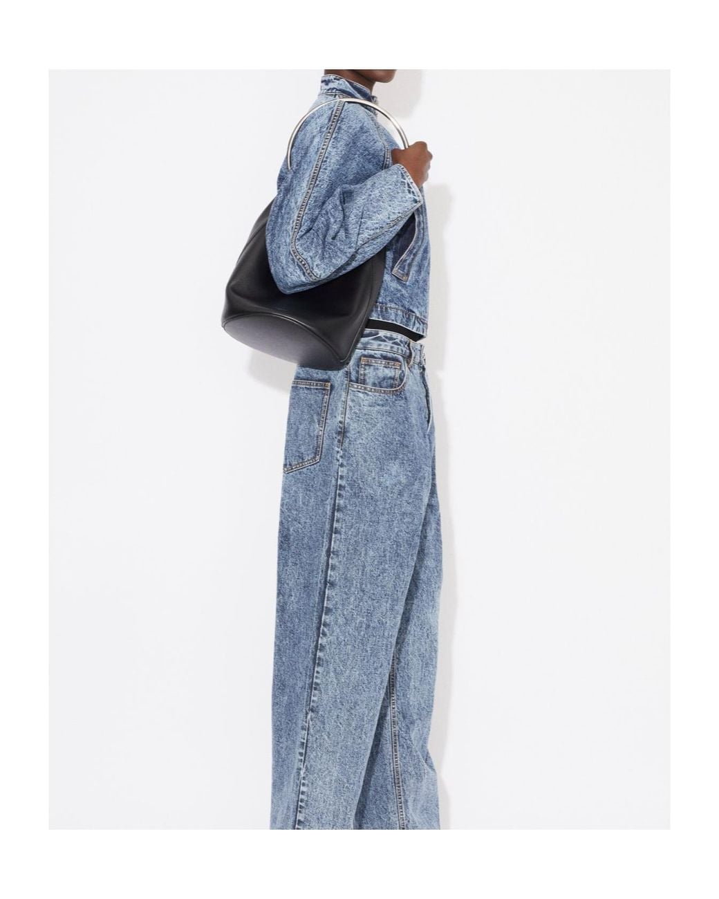 Alaïa Blue Alaïa Round Racing Jacket