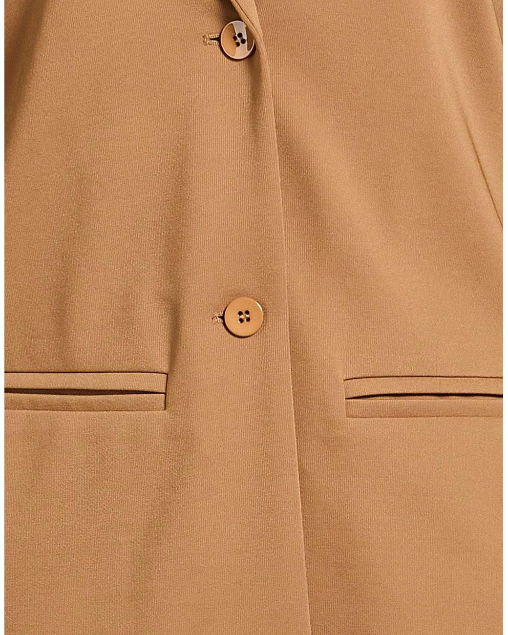 Max Mara Brown Leisure Blazer Viscose, Polyamide, Elastane