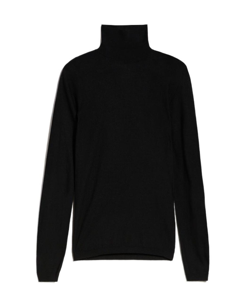 Max Mara Black High-Neck Virgin-Wool Jumper