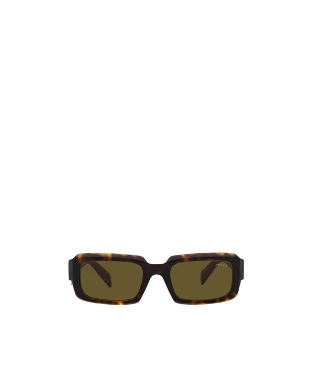 Prada Green Eyewear Rectangle Frame Sunglasses for men