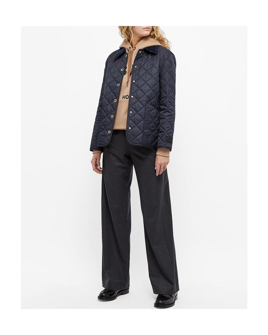 Burberry Blue Quilted Jacket