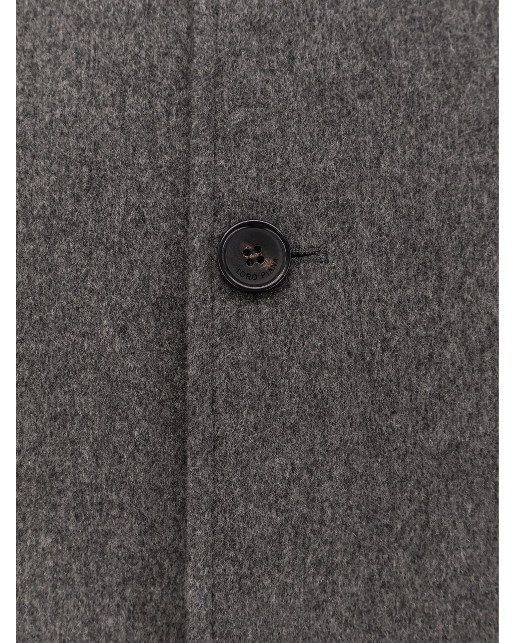 Loro Piana Gray Button-Up Jacket for men