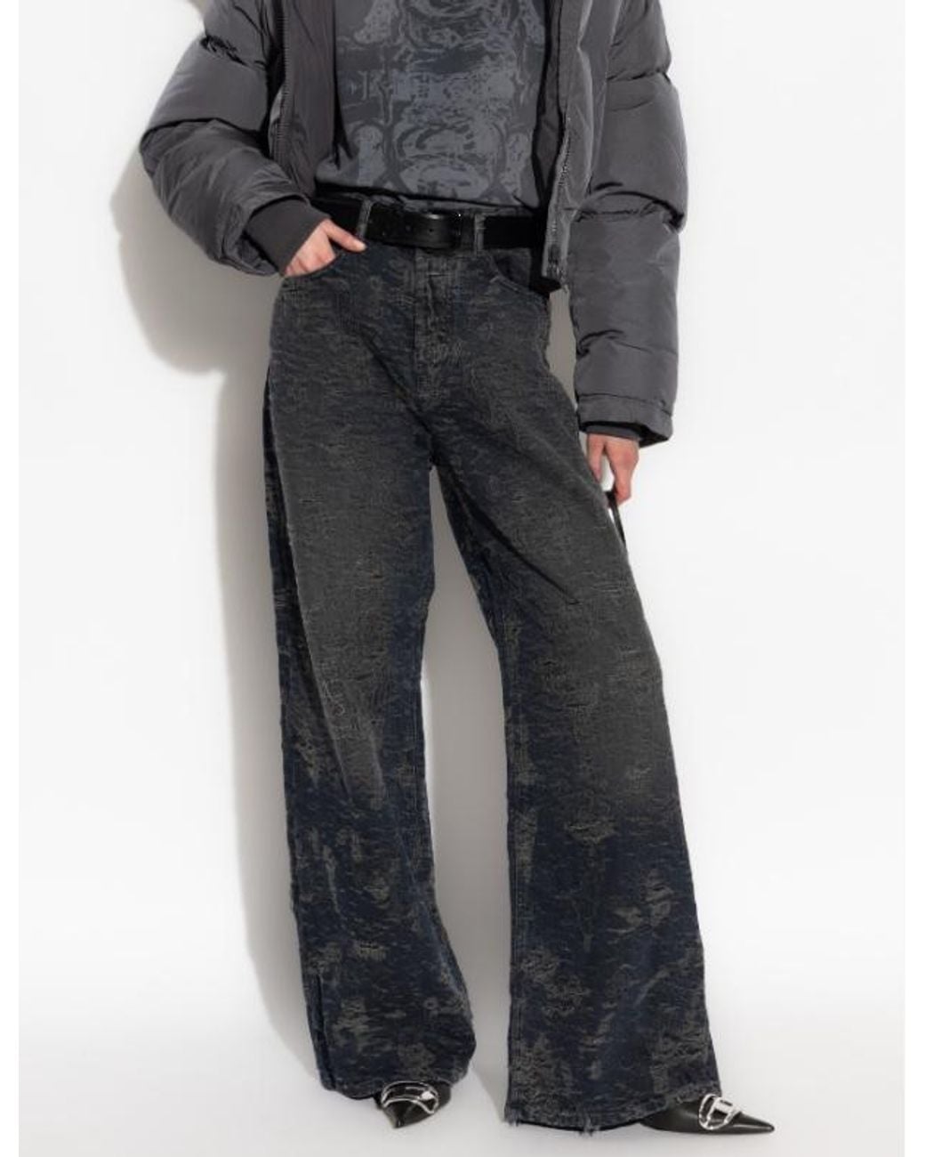 DIESEL Blue 1996 D-Sire Distressed Jeans