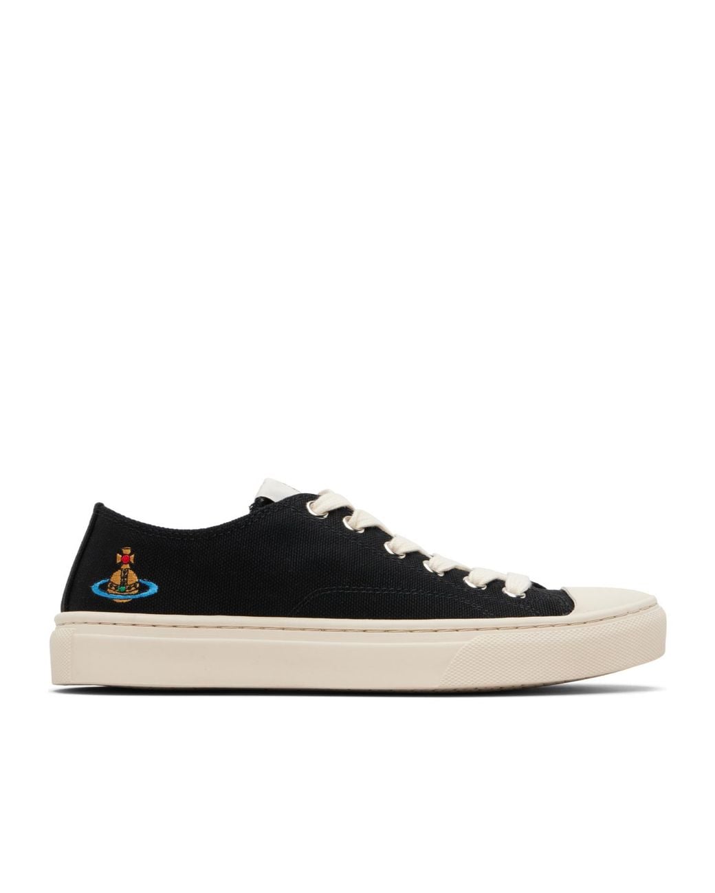 Vivienne Westwood Black Low Top Lace-Up Sneakers