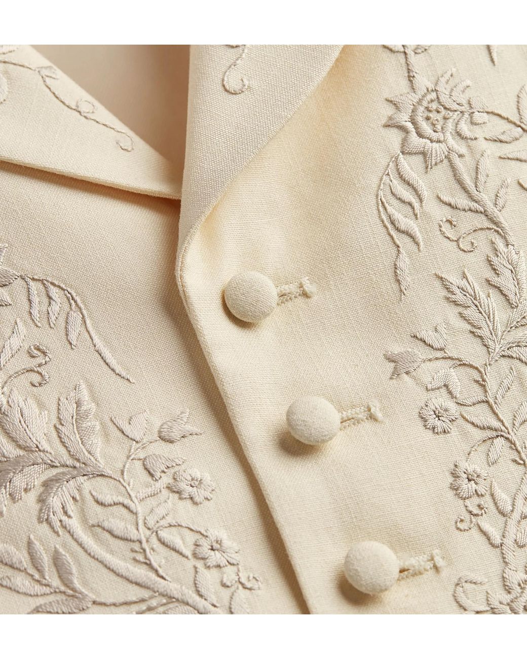 Dior White Embroidered Vest