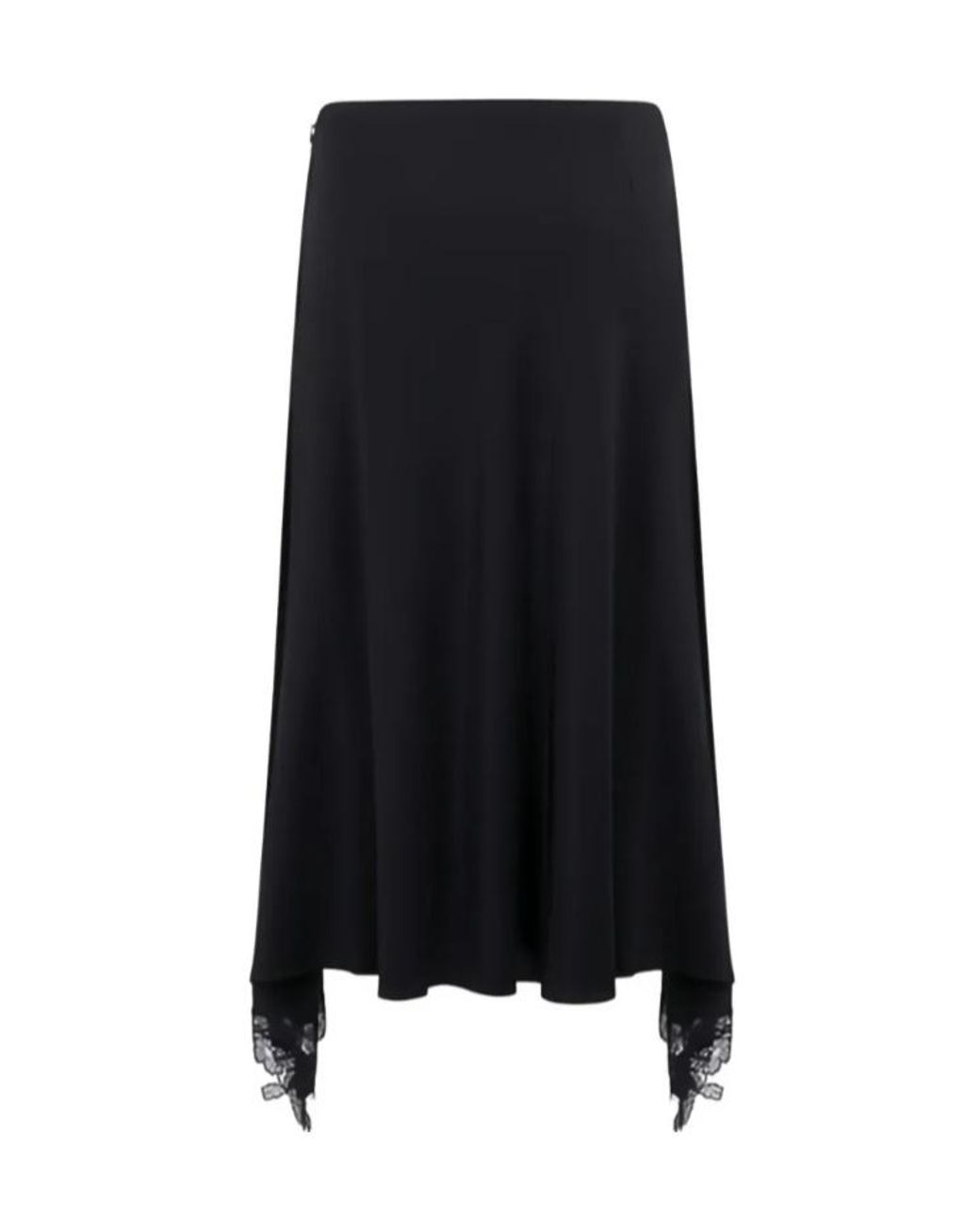 Stella McCartney Black Lace-Detail Midi Skirt