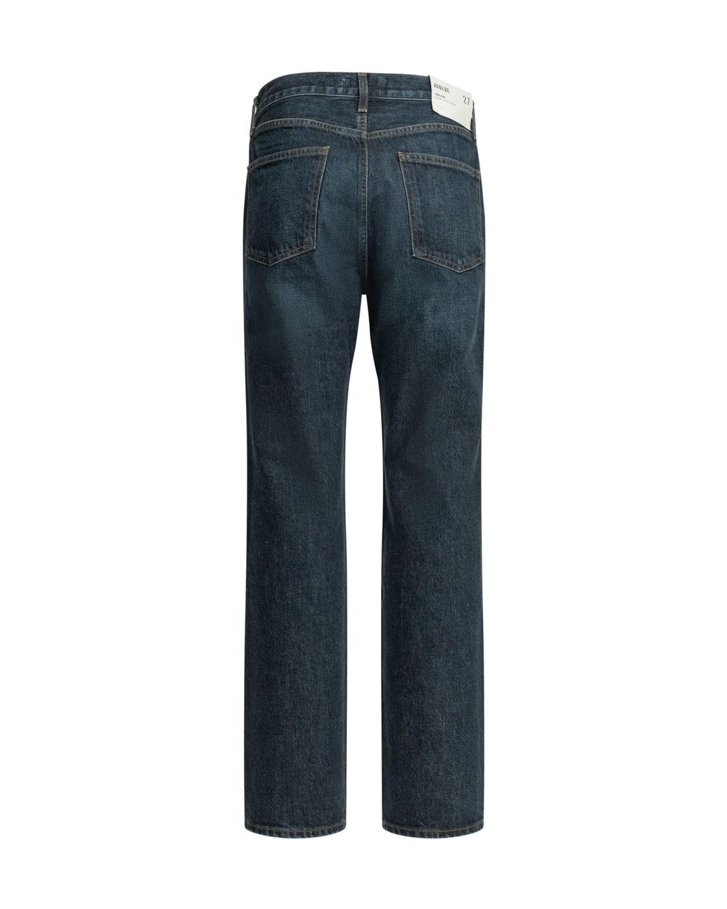 Agolde Blue High Waist Straight-Leg Jeans
