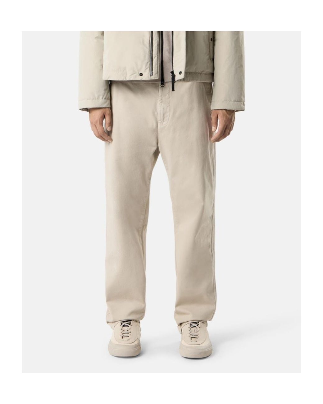 Stone Island Gray Regular-Fit Chino Trousers for men