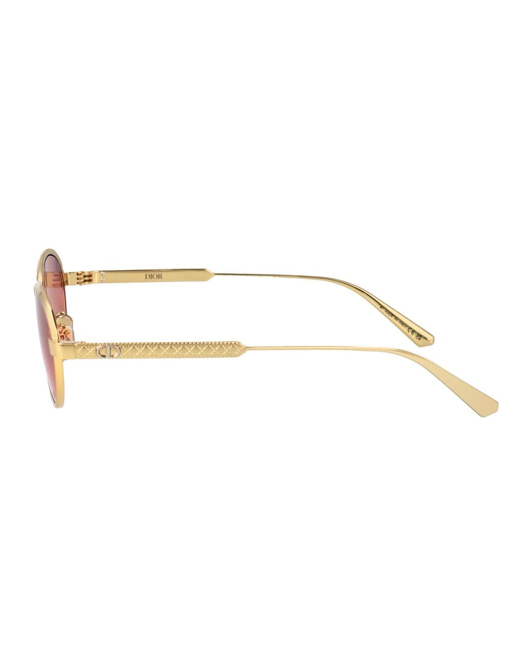 Dior Pink Eyewear Cannage R1U Oval Sunglasses