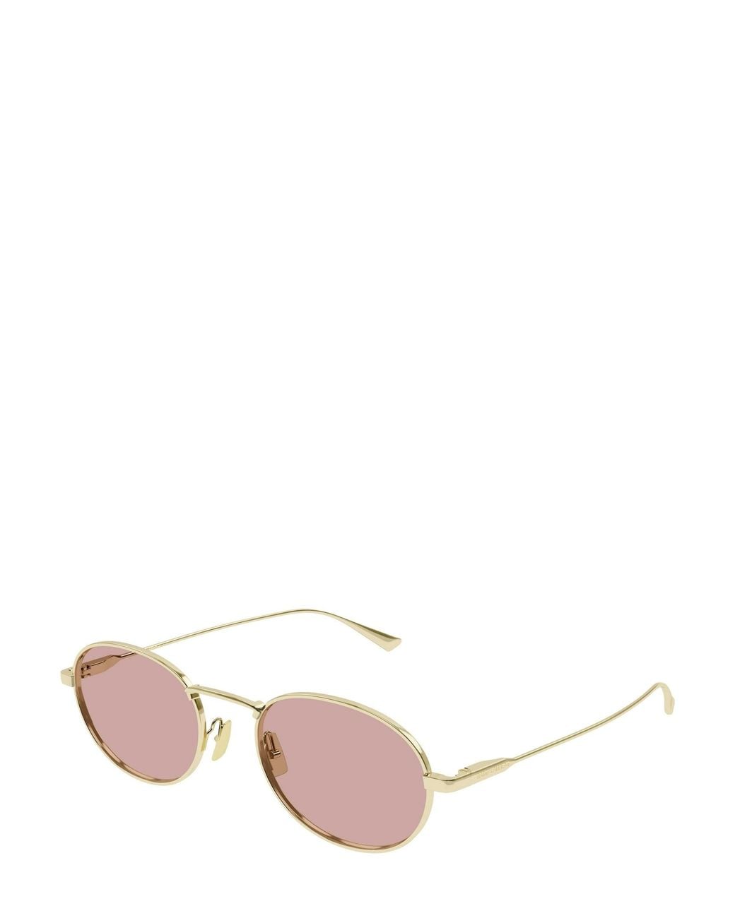 Saint Laurent Pink Oval-Frame Sunglasses