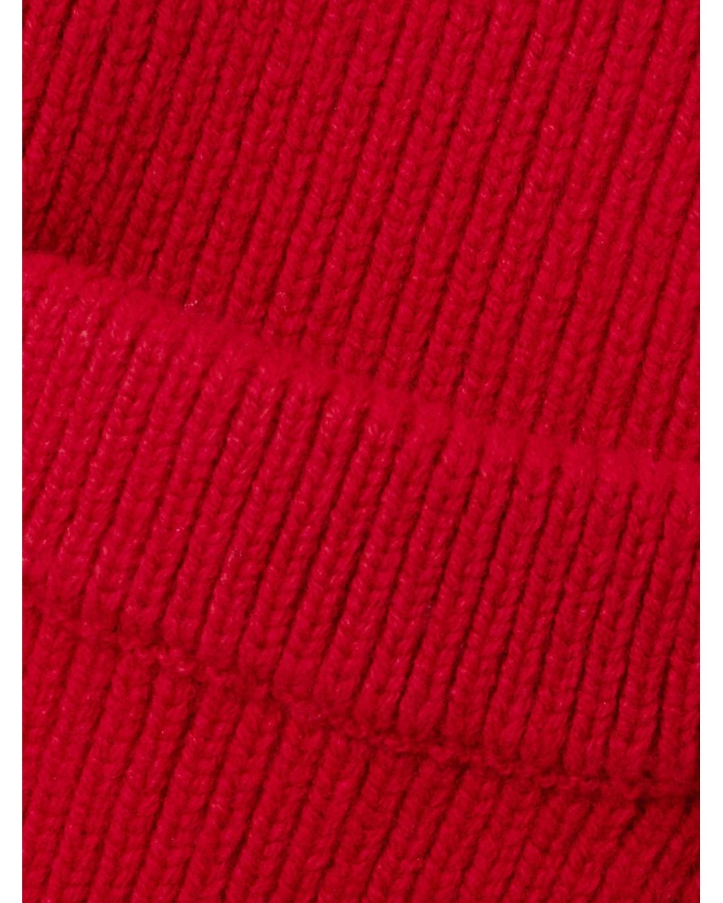 Lanvin Red Ribbed Cardigan