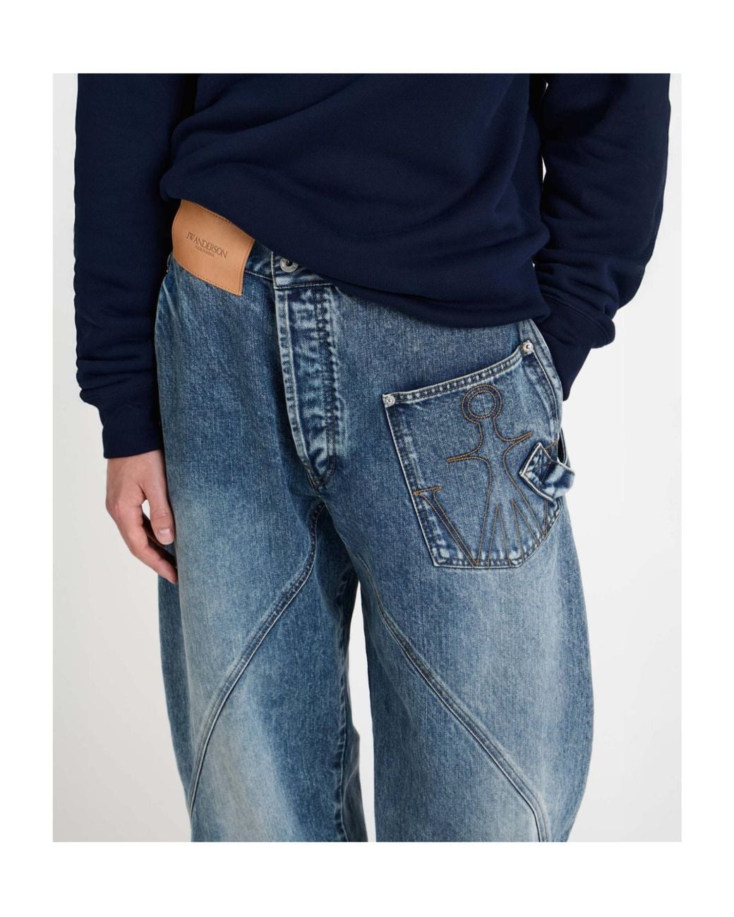 J.W. Anderson Blue Jw Anderson Twisted Workwear Jeans for men