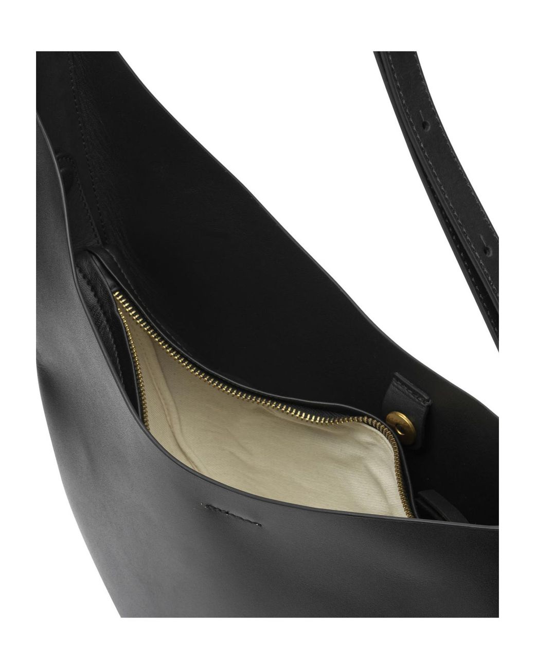 Soeur Black Asymmetrical Shoulder Bag