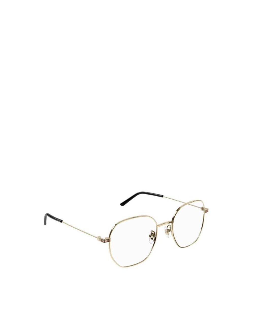 Gucci Natural Eyewear Round Frame Glasses for men