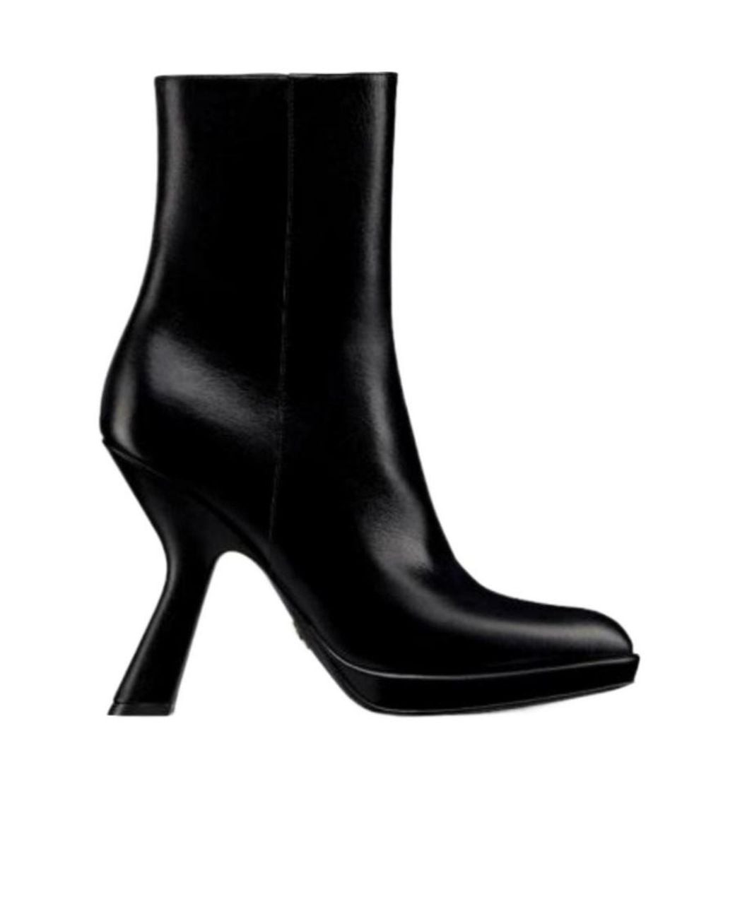 Dior Black Christian Pointed Toe Zip-Up Boots