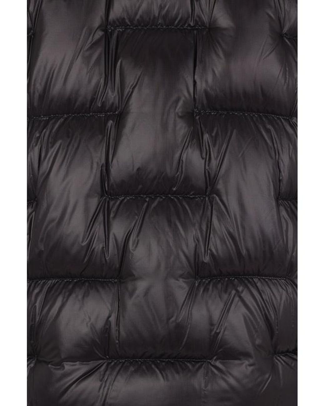 Herno Black Quilted Zip-Up Hooded Jacket for men