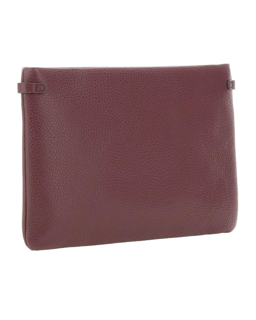 Gianni Chiarini Purple Hermy Zip Clutch Bag