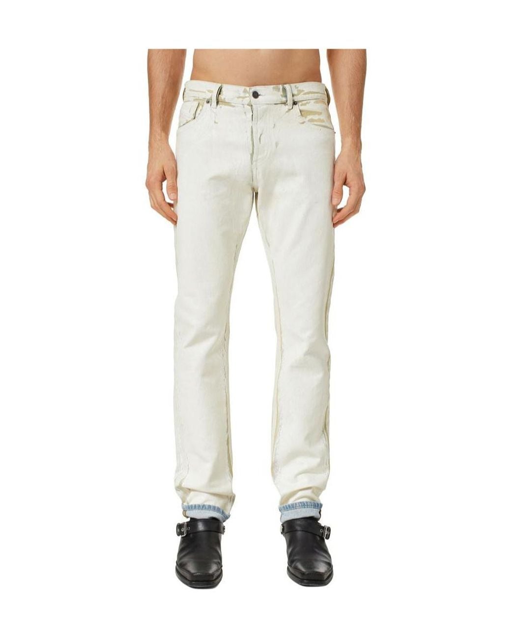 DIESEL Natural 1995 Distressed Straight Leg Jeans for men