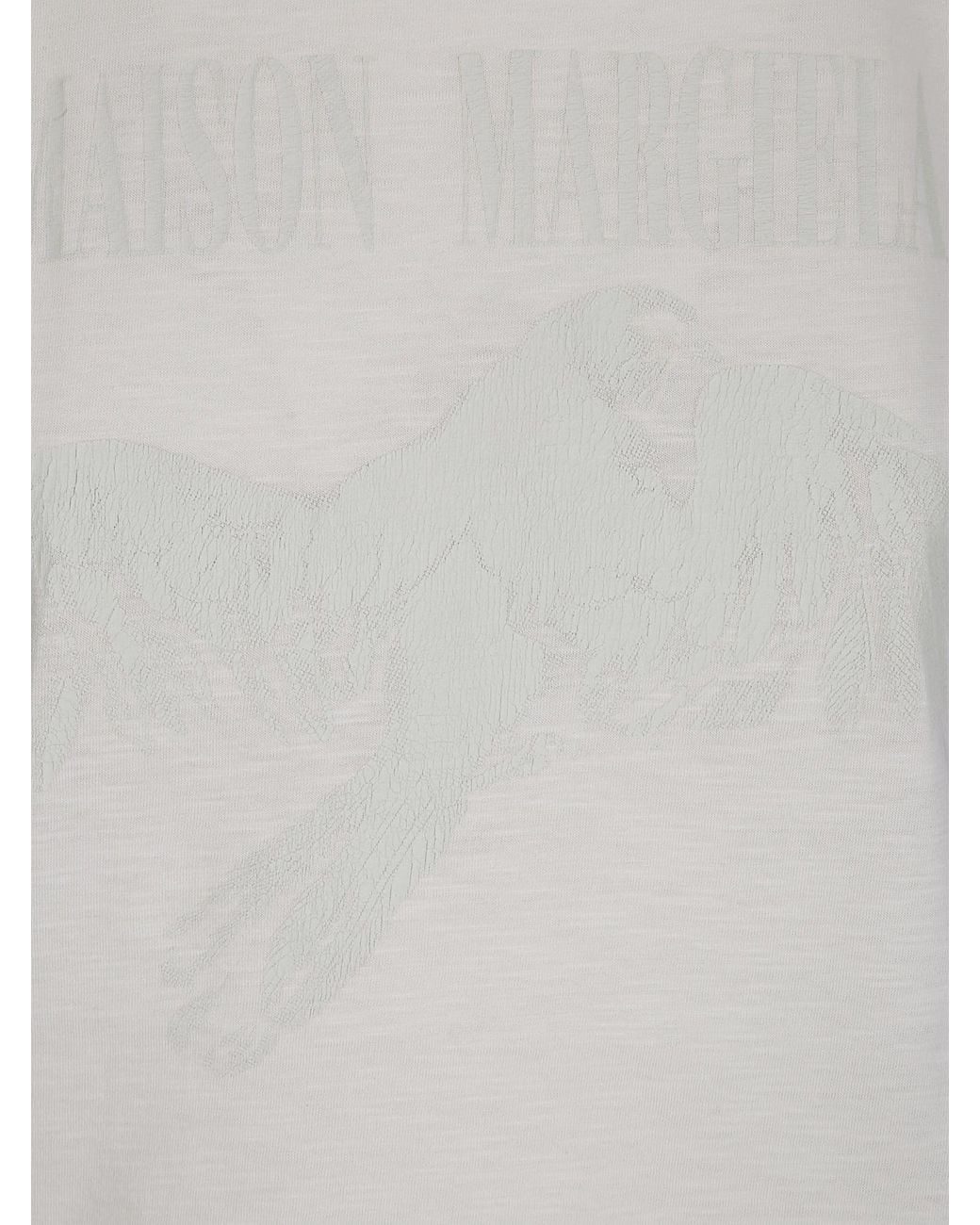 Maison Margiela White Bird Fitted T-Shirt
