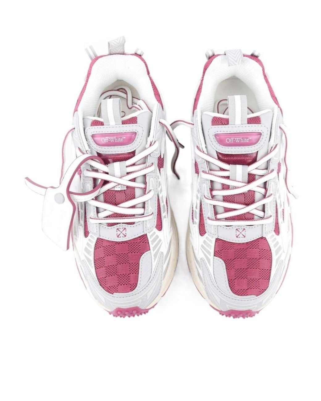 Off-White c/o Virgil Abloh Pink Be Right Back Lace-Up Sneakers