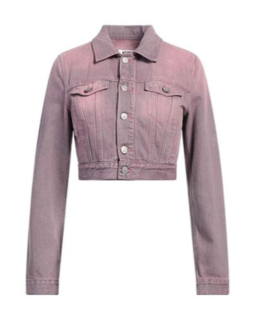 MM6 by Maison Margiela Pink Denim Jacket