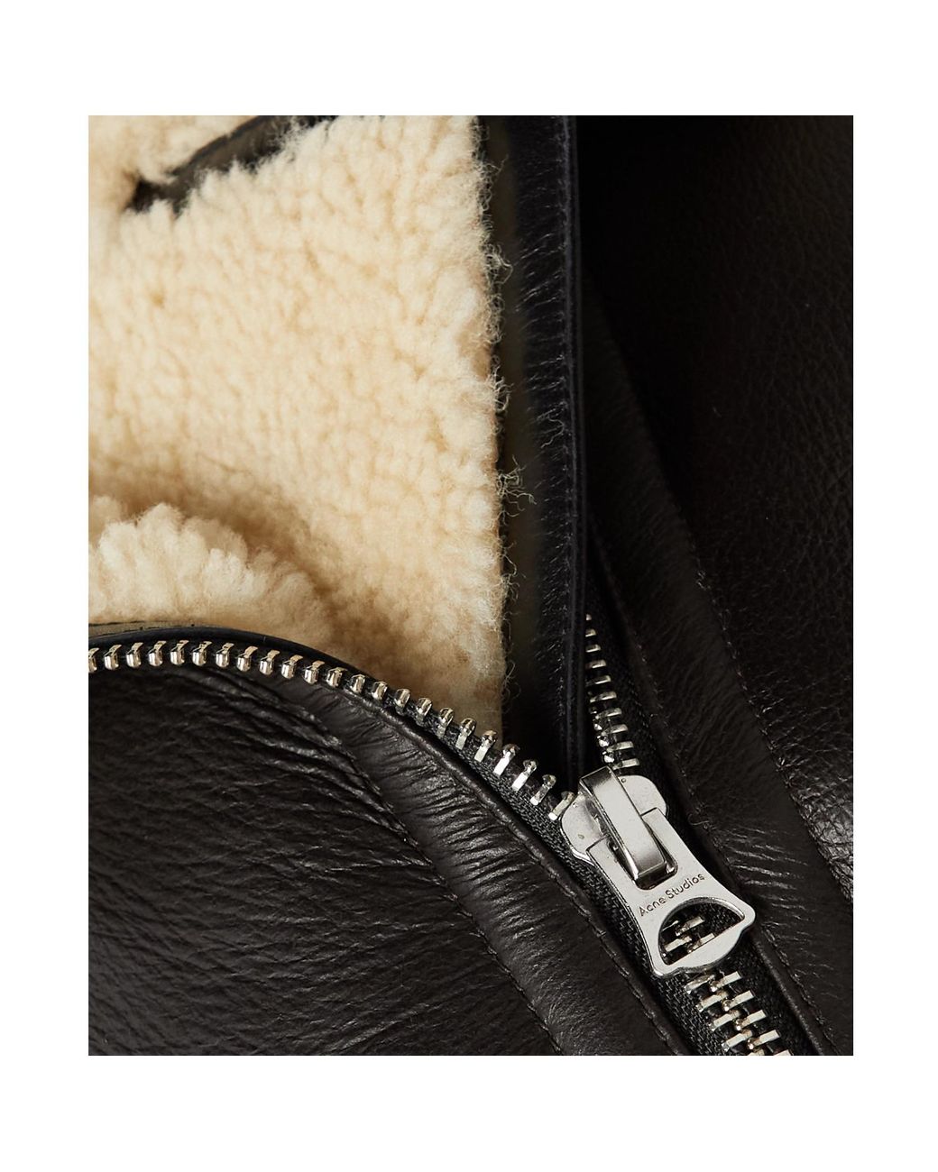 Acne Black Double-Breasted Zip-Up Jacket