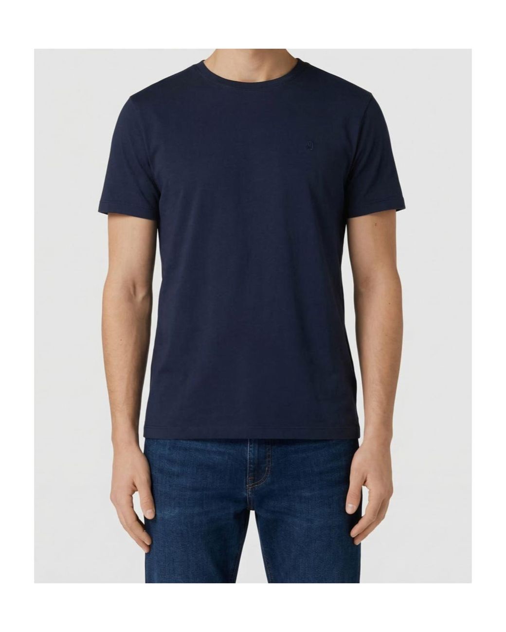 Dondup Blue Crewneck Short-Sleeve T-Shirt for men