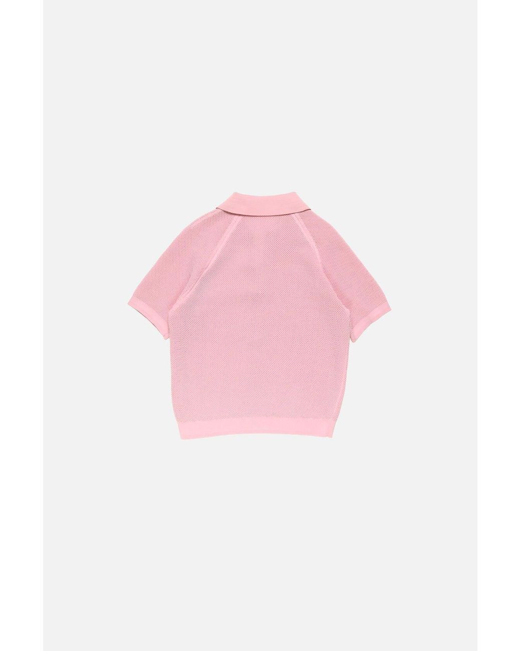 Acne Pink Embroidered V-Neck Sweater for men