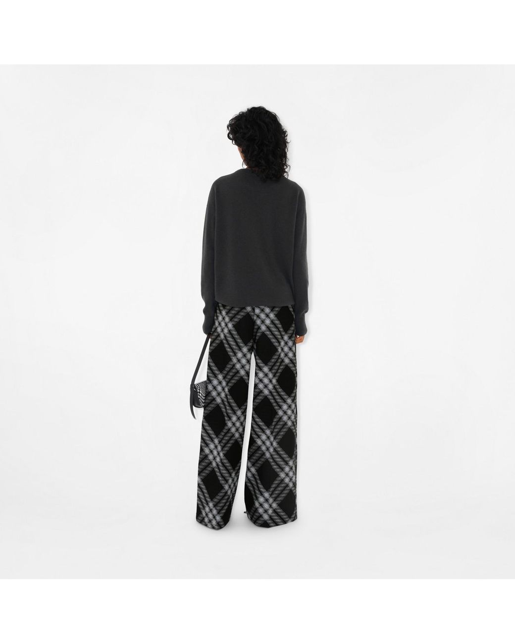 Burberry Black Ekd Safety Pin Detailed Knitted Jumper