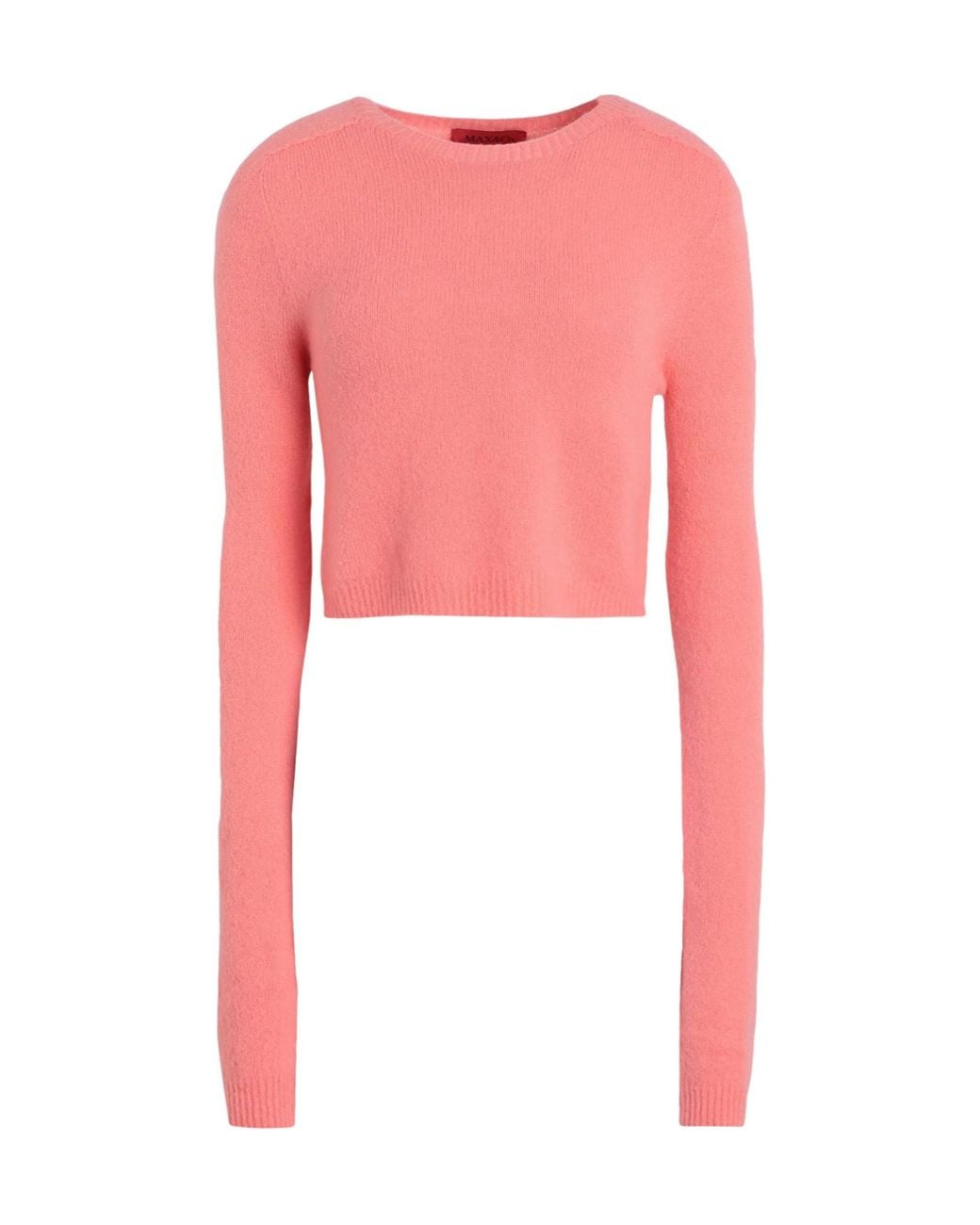MAX&Co. Pink Long-Sleeved Crew Neck Knit Sweater