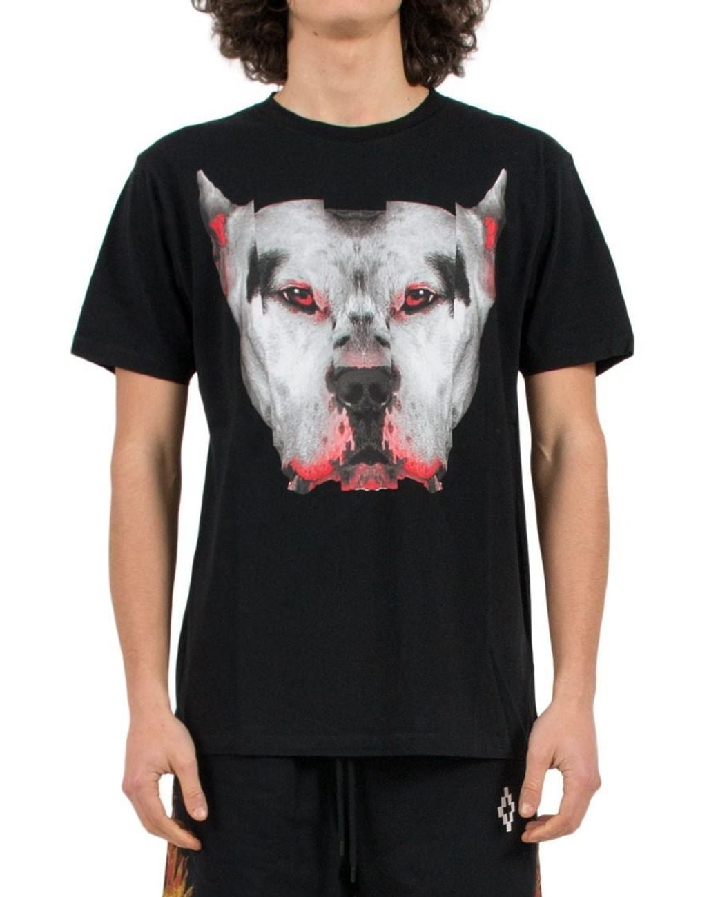 Marcelo Burlon Black Open-Necked Shirt for men